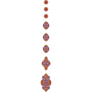 Sari Kali Embroidery Design