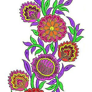 Valentino Dress Embroidery Design