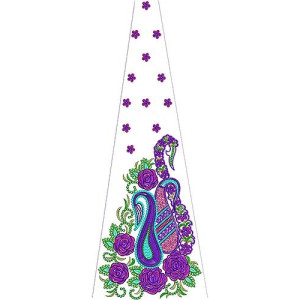 Metallic Hand Embroidery Kali Design