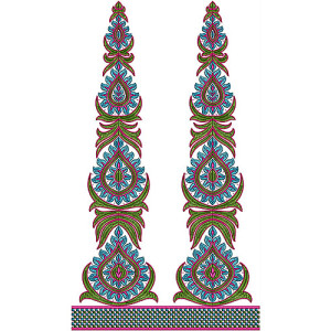 Latest Anarkali Dresses Kali Embroidery Design