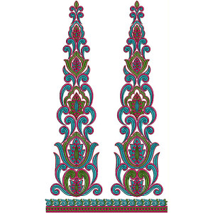 Long Anarkali Dresses Kali Embroidery Design