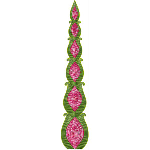 Vintage Designer Kali Embroidery Design