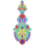 Beautiful Kali Embroidery Design