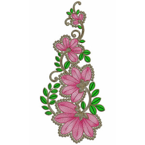 86719 Anarkali Embroidery Design