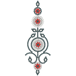 9400 Anarkali Embroidery Design