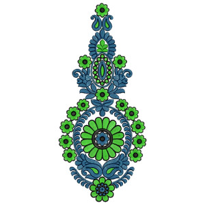 9403 Anarkali Embroidery Design