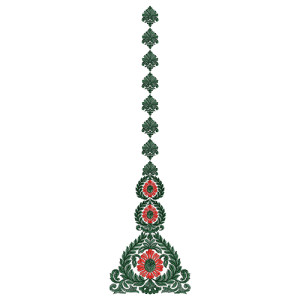 9578 Anarkali Embroidery Design