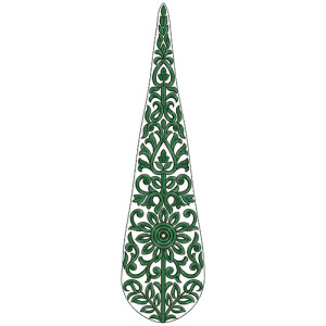 9622 Anarkali Embridery Design