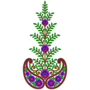 9626 Anarkali Embridery Design