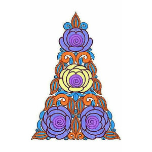 Graceful | Nice Flower Pattern Applique Design