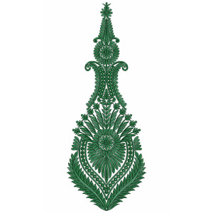 9719 Anarkali Embroidery Design