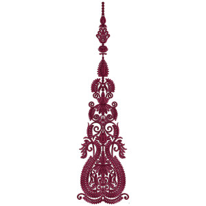 9722 Anarkali Embroidery Design