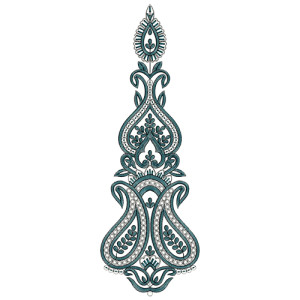 9794 Anarkali Embroidery Design