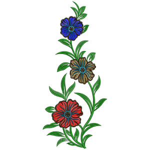 9801 Anarkali Embroidery Design