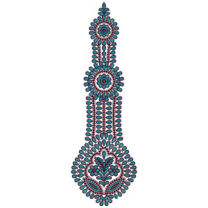 9815 Anarkali Embroidery Design