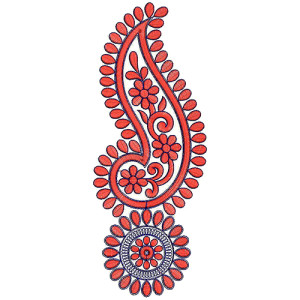 9869 Aanarkali Embroidery Design