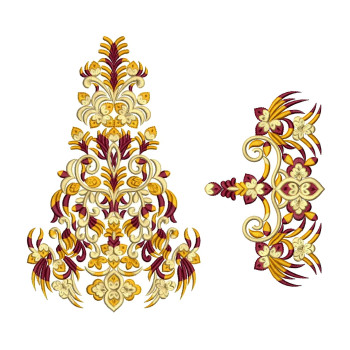 Kali Embroidery For Kaftan