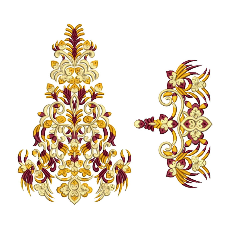 Kali Embroidery For Kaftan