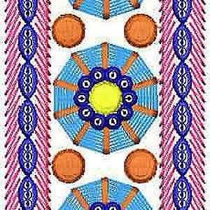 Bold Satin Border Embroidery Design
