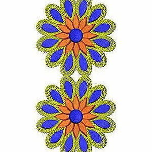 Floral CutWork Lace Border Embroidery Design