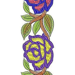 LadyBag Rose Embroidery Design
