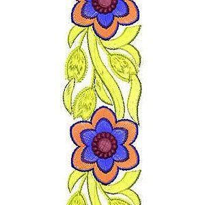 Sparkling Border Embroidery Design