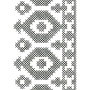 Cross Stitch Pattern Lace Embroidery Design 12488
