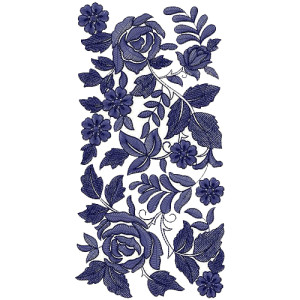 Fashion Lace Embroidery Design 13751