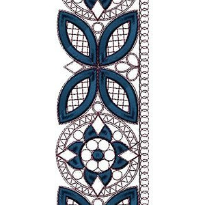 Cording Embroidery Lace Design 14387