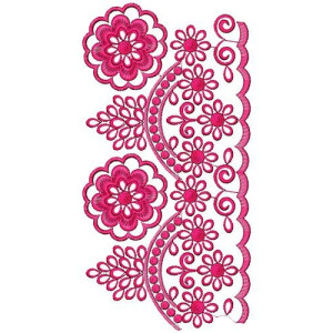 African Kaftan Lace Embroidery Design 15169