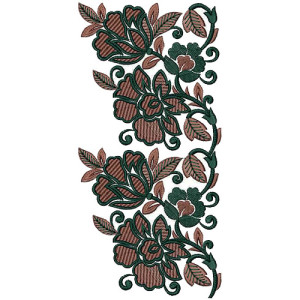 Lace Machine Embroidery Designs For Caftan 15172