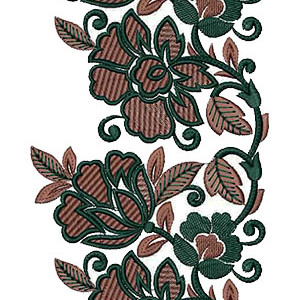 Lace Machine Embroidery Designs For Caftan 15172