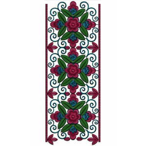 Casual Lace Border Design 16057