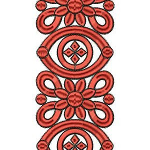 Floral Lace Embroidery Designs 16075