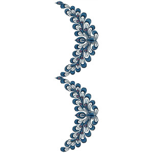 Smoldering Lace Border Design 16131