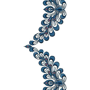 Smoldering Lace Border Design 16131