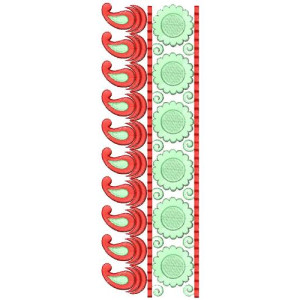 Celtic Dress Lace Embroidery Design 16531