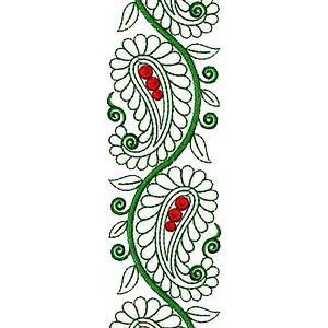 Swiss Voile Lace Embroidery Design 16541