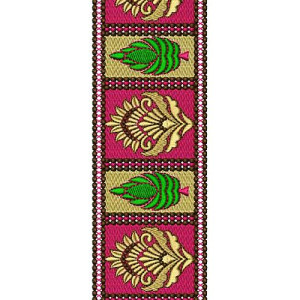 Border Flowers Embroidery Lace Design 16565