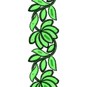 Lotus Dress Lace Embroidery Design 16823