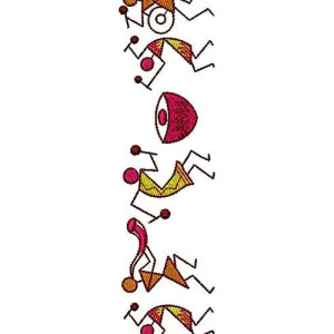 Warli Embroidery Design 16919