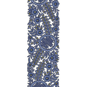 Bridal Floral Small Leaf Sequins Pattern Lace Border Brocade