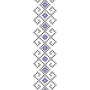 Violets Border Cross Stitch Embroidery Design 17084