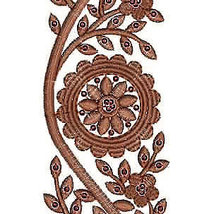 Superb Stylish Sequins Lace Border Brocade Design