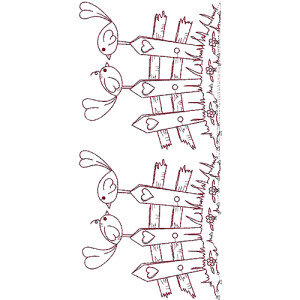 Pretty Sparrows Lace Embroidery Design