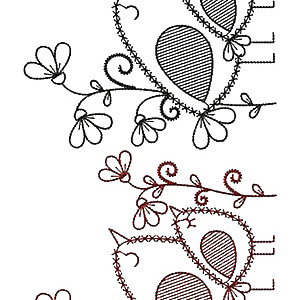 Bird Fantasy Embroidery Dress Design