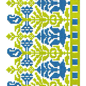 African Cross Stitch Lace Embroidery Design