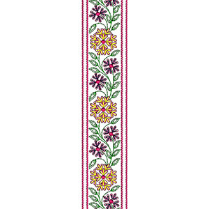 Heavy Border Work Saree Embroidery Design