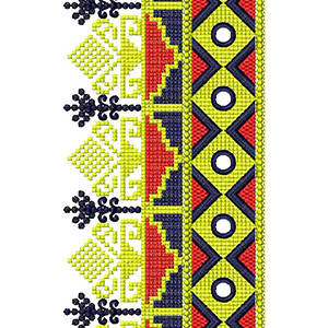 Asian Wedding Dress Embroidery Design