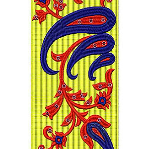 Yellow Blue Natural Look Saree Dress Border Lace Design